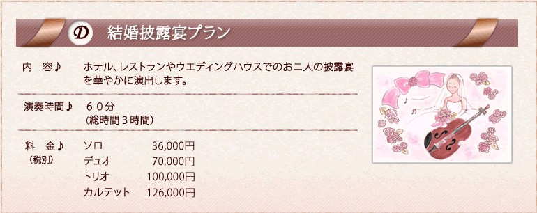 結婚披露宴プラン